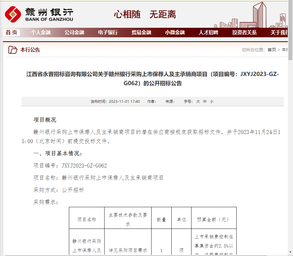 又有银行启动上市 银行上市 银行 赣州银行 行业新闻 第1张