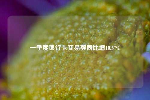 一季度银行卡交易额同比增10.57% 信贷 商业汇票 信用卡 行业新闻 第1张