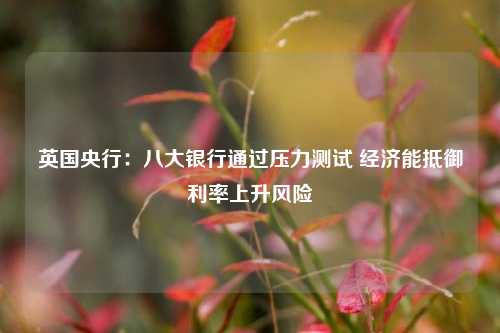 英国央行：八大银行通过压力测试 经济能抵御利率上升风险 银行风险 英国央行 银行 行业新闻 第1张