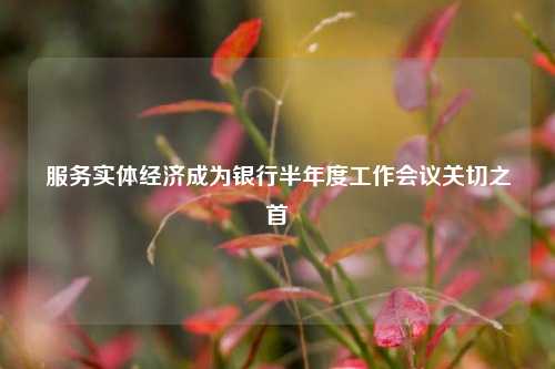 服务实体经济成为银行半年度工作会议关切之首 经济 实体经济 金融 行业新闻 第1张