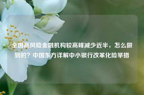 全国高风险金融机构较高峰减少近半，怎么做到的？中国东方详解中小银行改革化险举措 银行风险 金融 银行 行业新闻 第1张