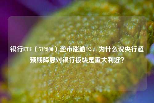 银行ETF（512800）逆市涨逾1%，为什么说央行超预期降息对银行板块是重大利好？ 央行降息 央行逆回购 银行 行业新闻 第1张