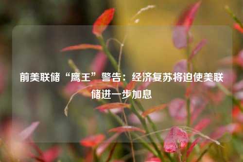 前美联储“鹰王”警告：经济复苏将迫使美联储进一步加息 经济 国外宏观 美联储 行业新闻 第1张