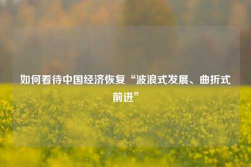 如何看待中国经济恢复“波浪式发展、曲折式前进” 消费投资 上半年gdp 经济 行业新闻 第1张